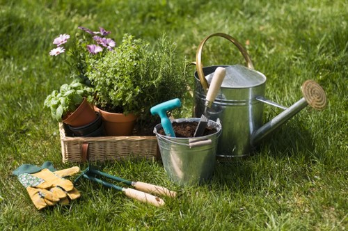 Professional jet washing equipment for lawn turf installation